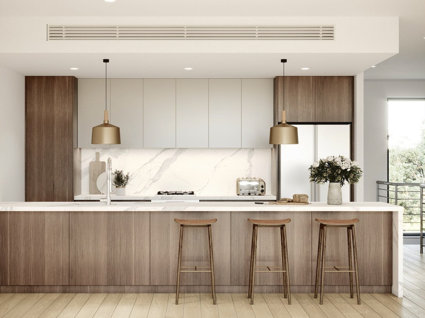 Boddington Gardens Estate - Box Hill Kitchen Render