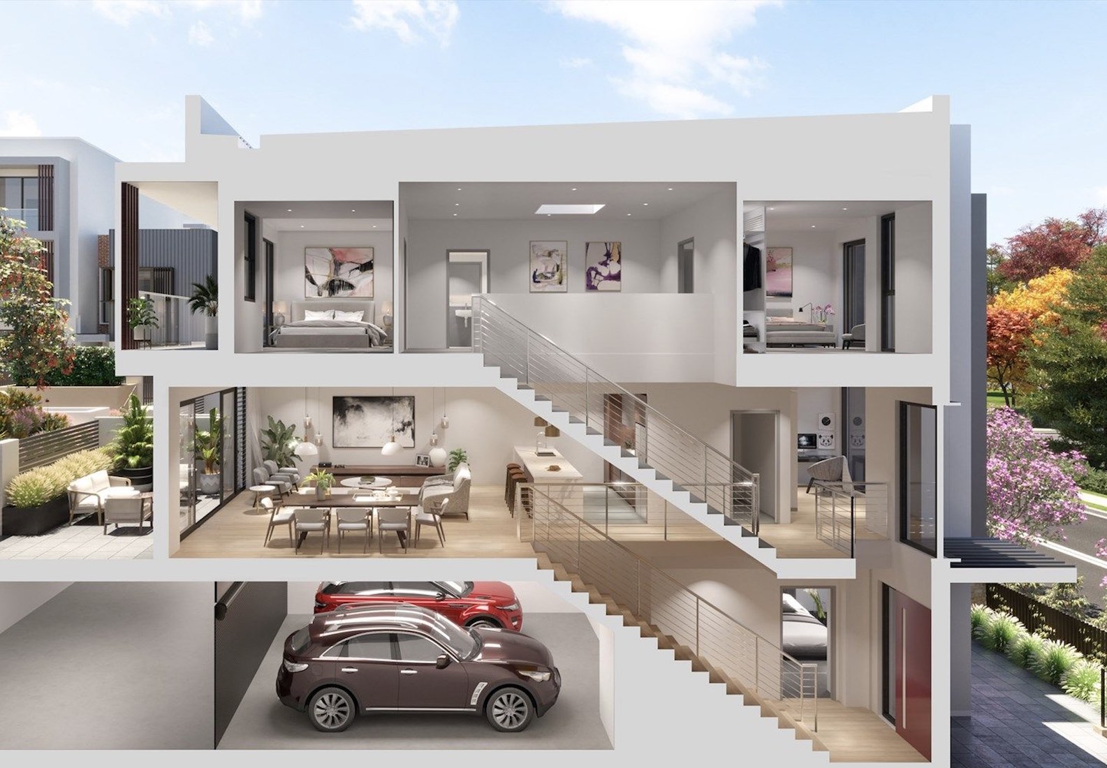 Boddington Gardens Estate - Box Hill Render