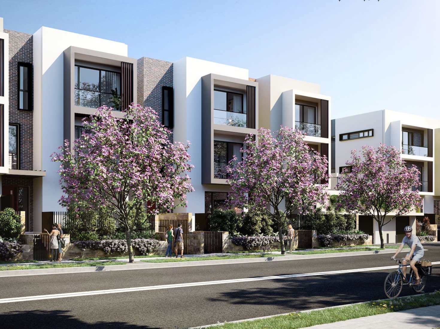 Boddington Gardens Estate - Box Hill Streetscape Render