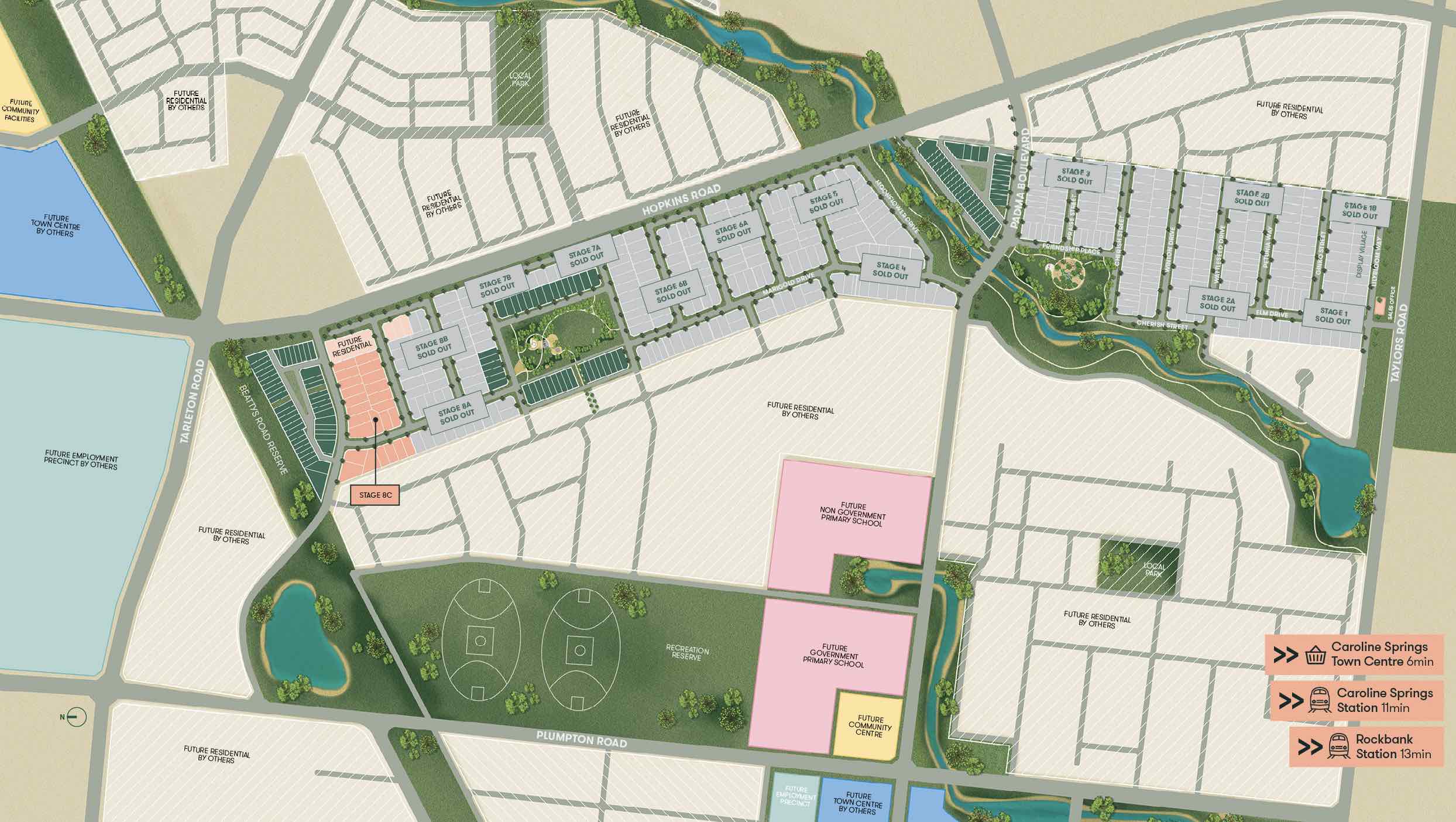 Botania Estate - Fraser Ri Masterplan
