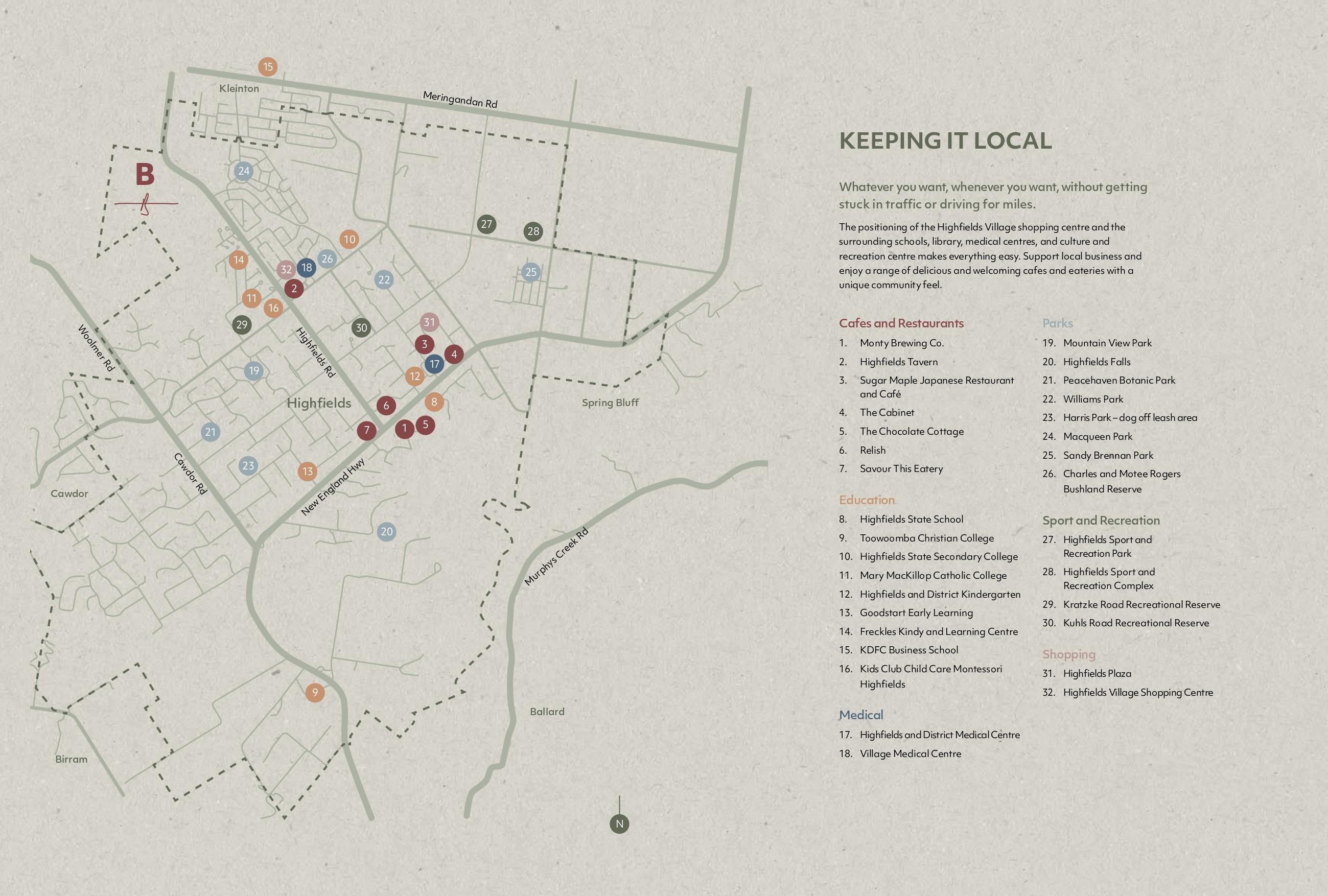 Botanic Estate - Woolmer Location Map