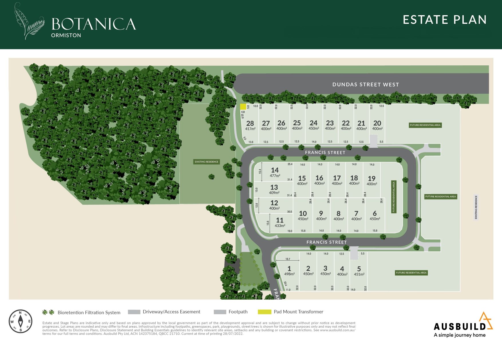 Botanica Estate - Ormiston Masterplan