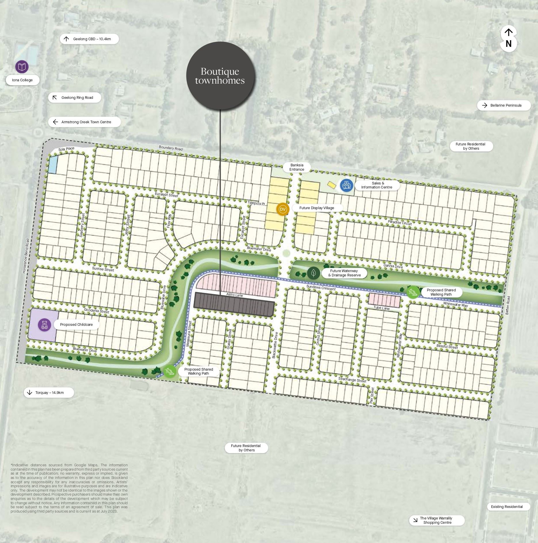 Boutique Homes Townhomes at Stockland Banksia - Armstrong Creek Masterplan