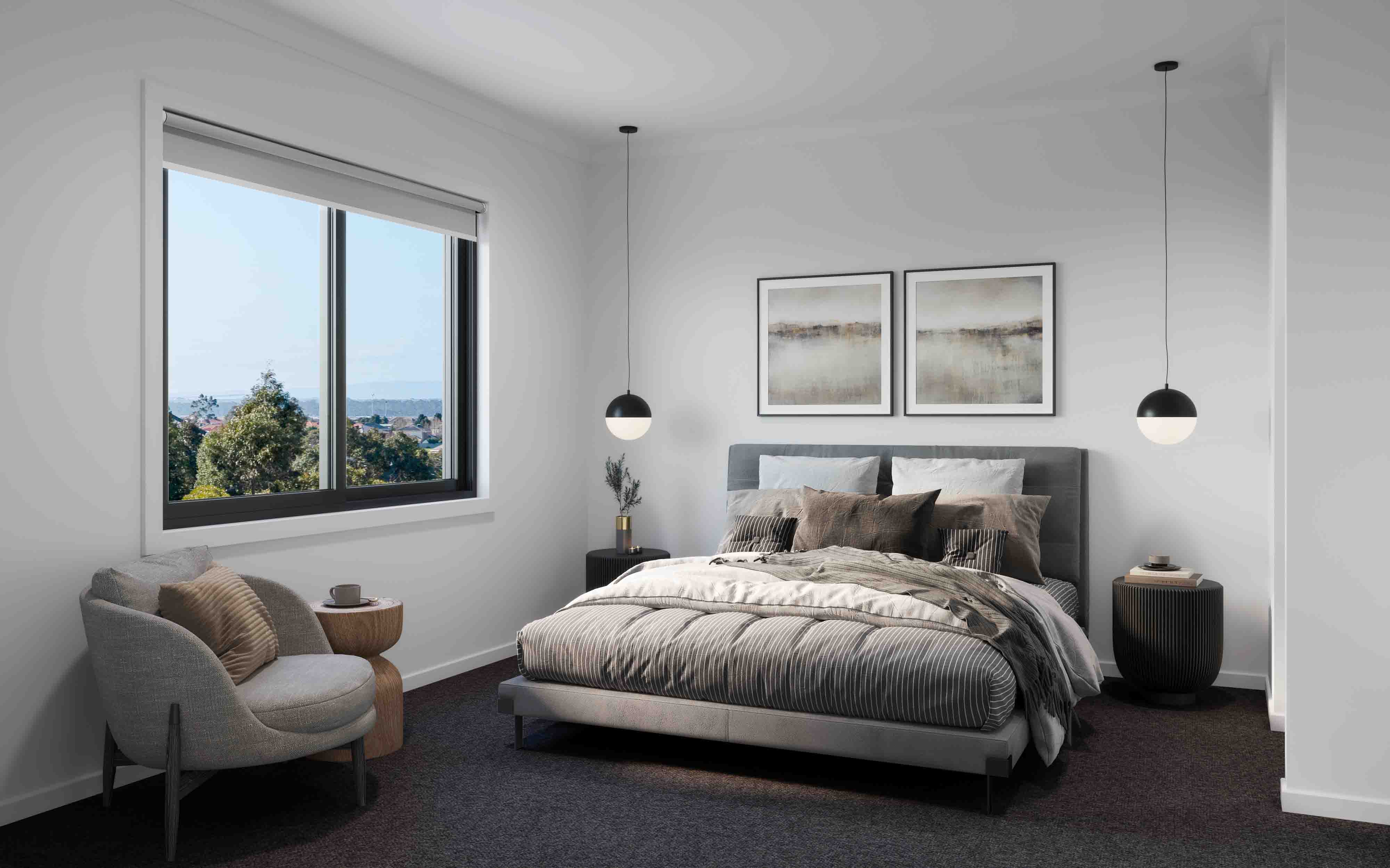 Boutique Homes Townhomes at Stockland Cloverton - Kalkall Bedroom