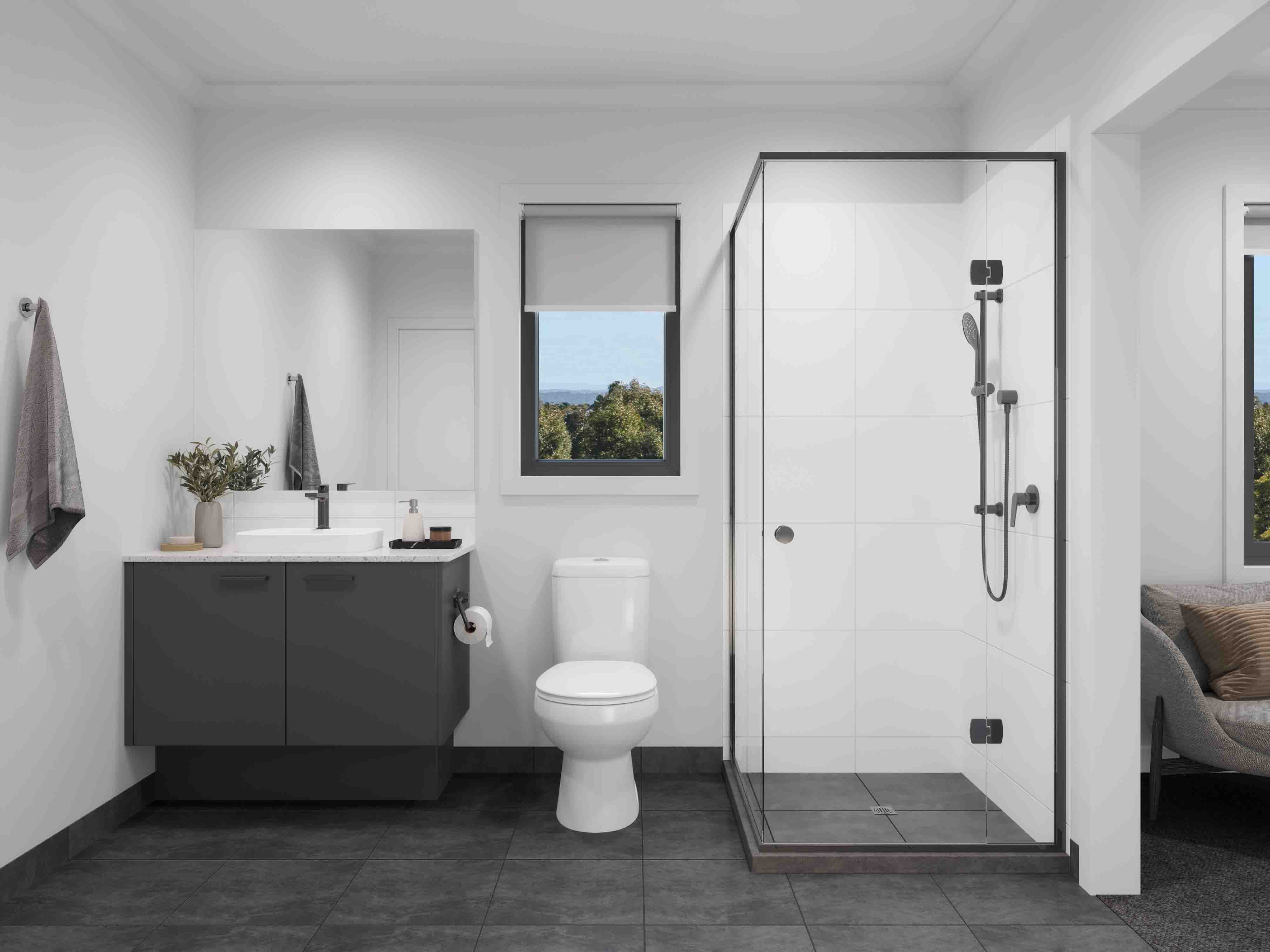 Boutique Homes Townhomes at Stockland Cloverton - Kalkall Bathroom