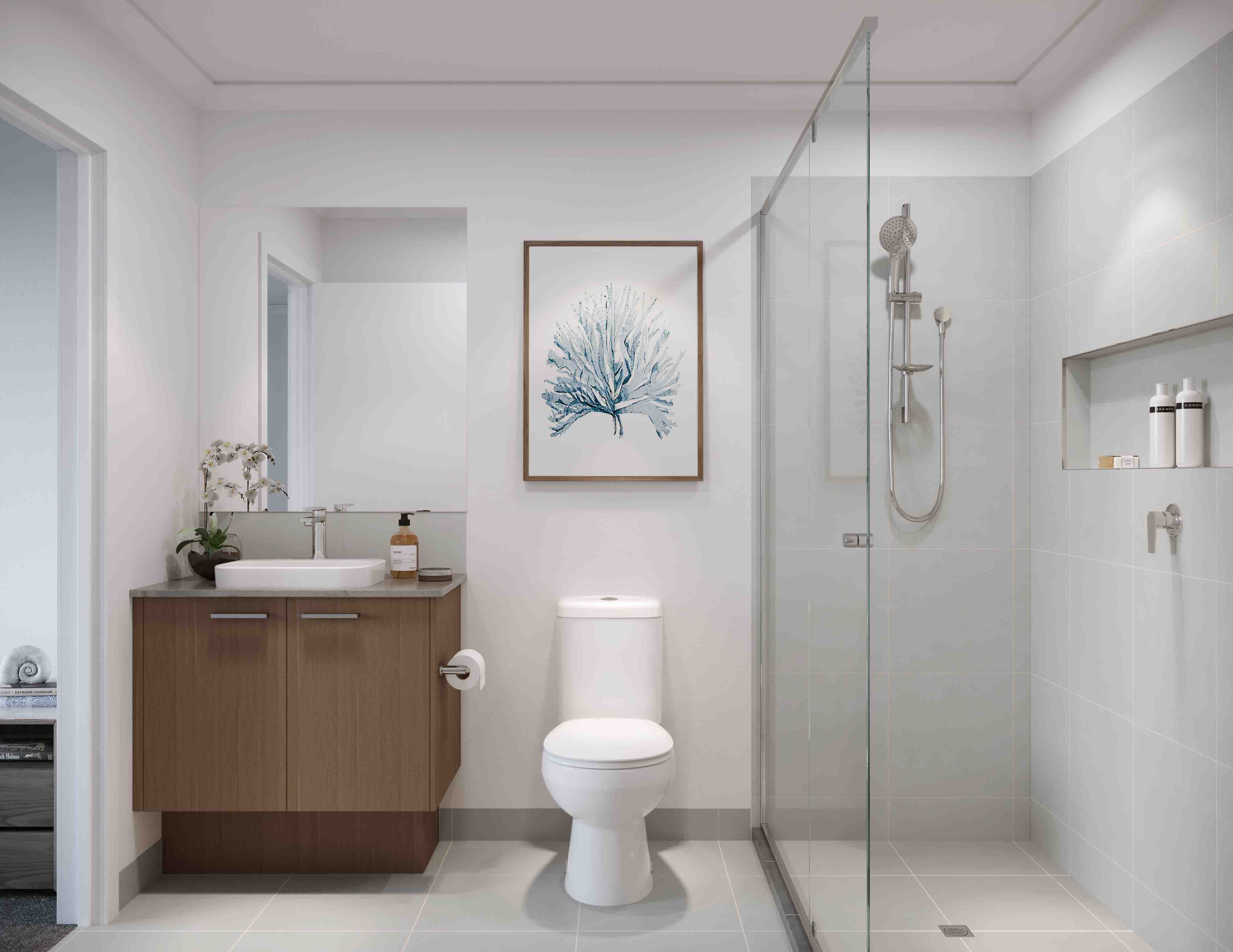 Boutique Homes Townhomes at The Grove - Tarneit Bathroom