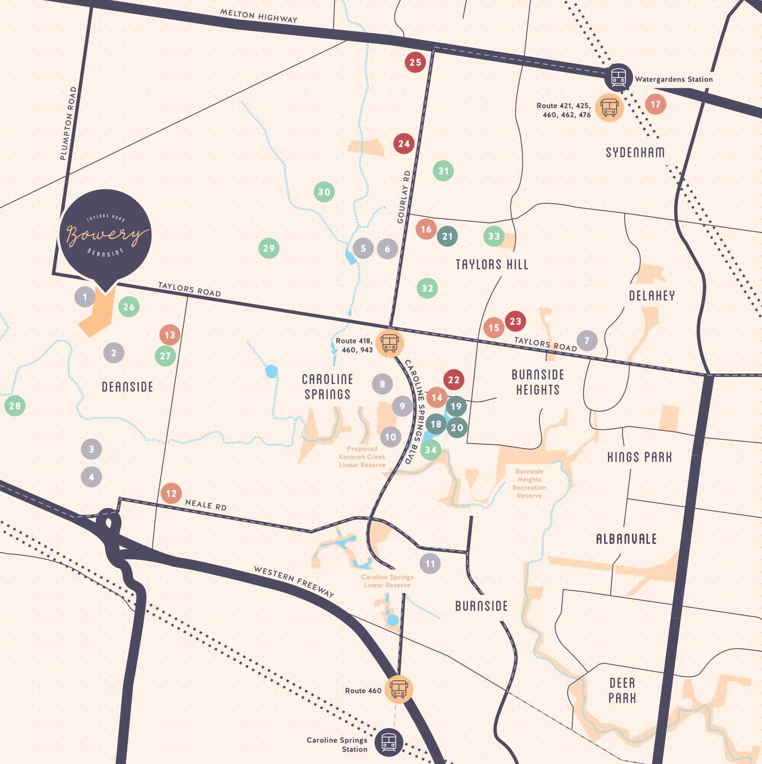 Bowery Estate Locatio Map