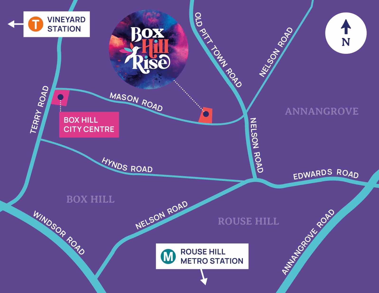 Box Hill Rise Estate - Box Hill Location map