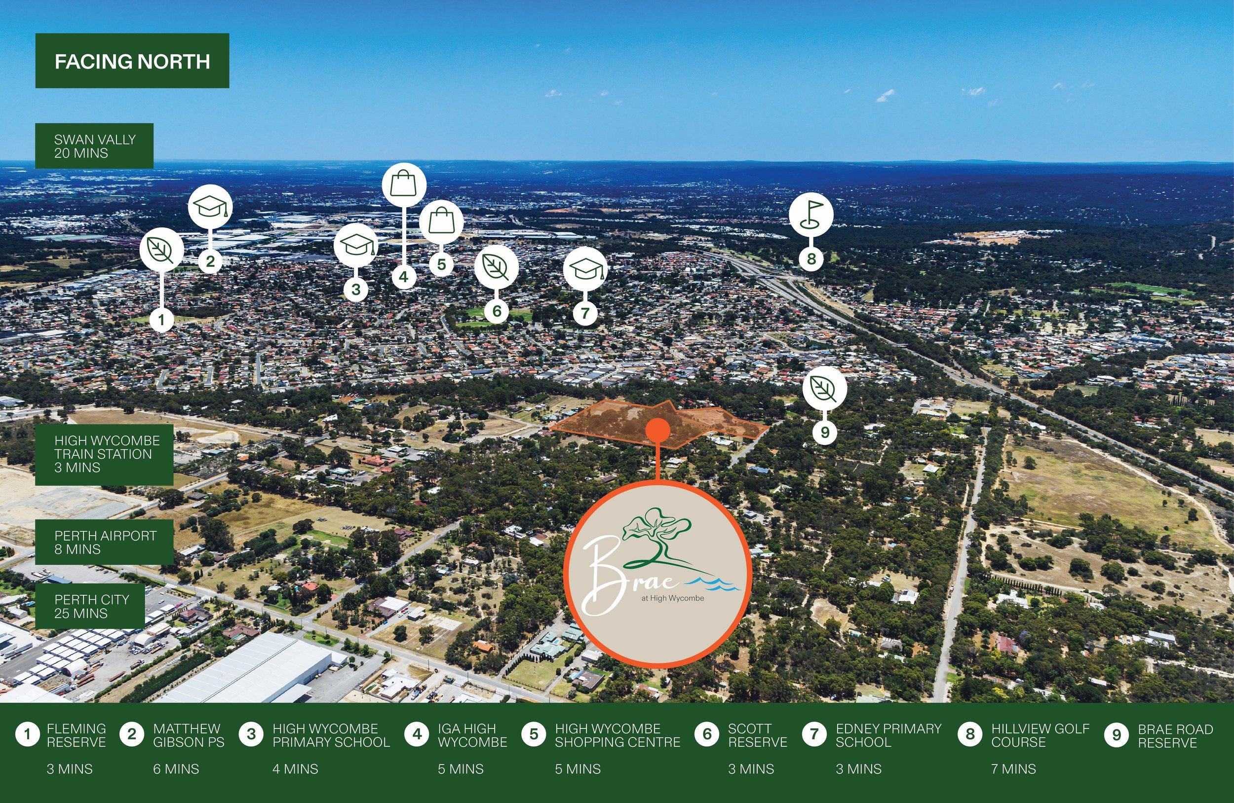 Brae at High Wycombe Estate - High Wycombe Aerial