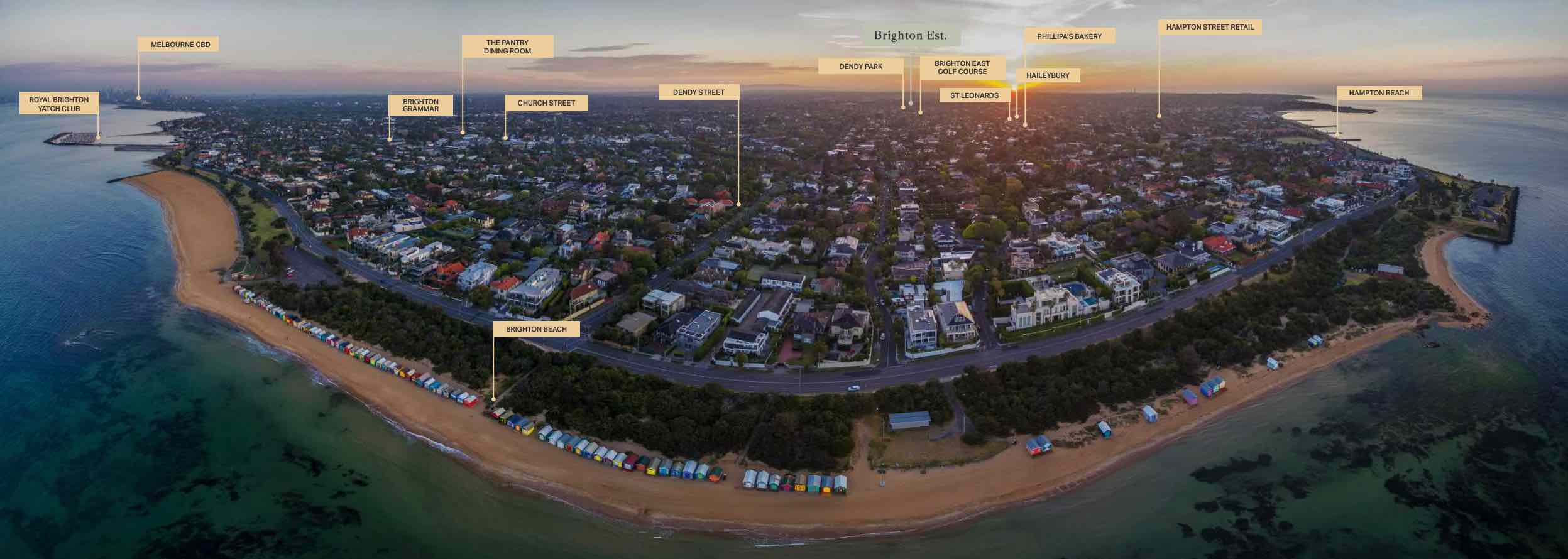 Brighton Est Estate - Brighton East Aerial