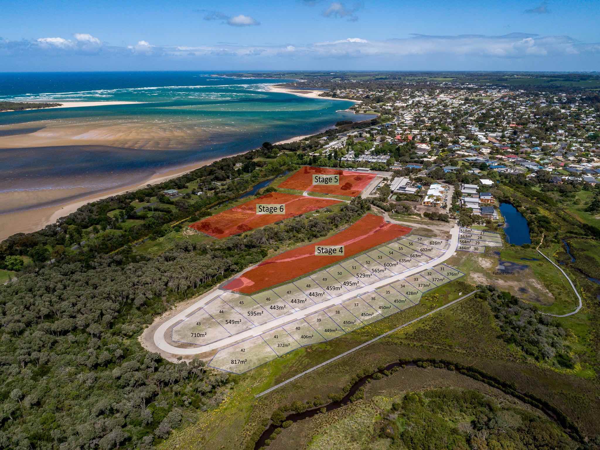 Broadbeach Estate - Inverloch Aerial
