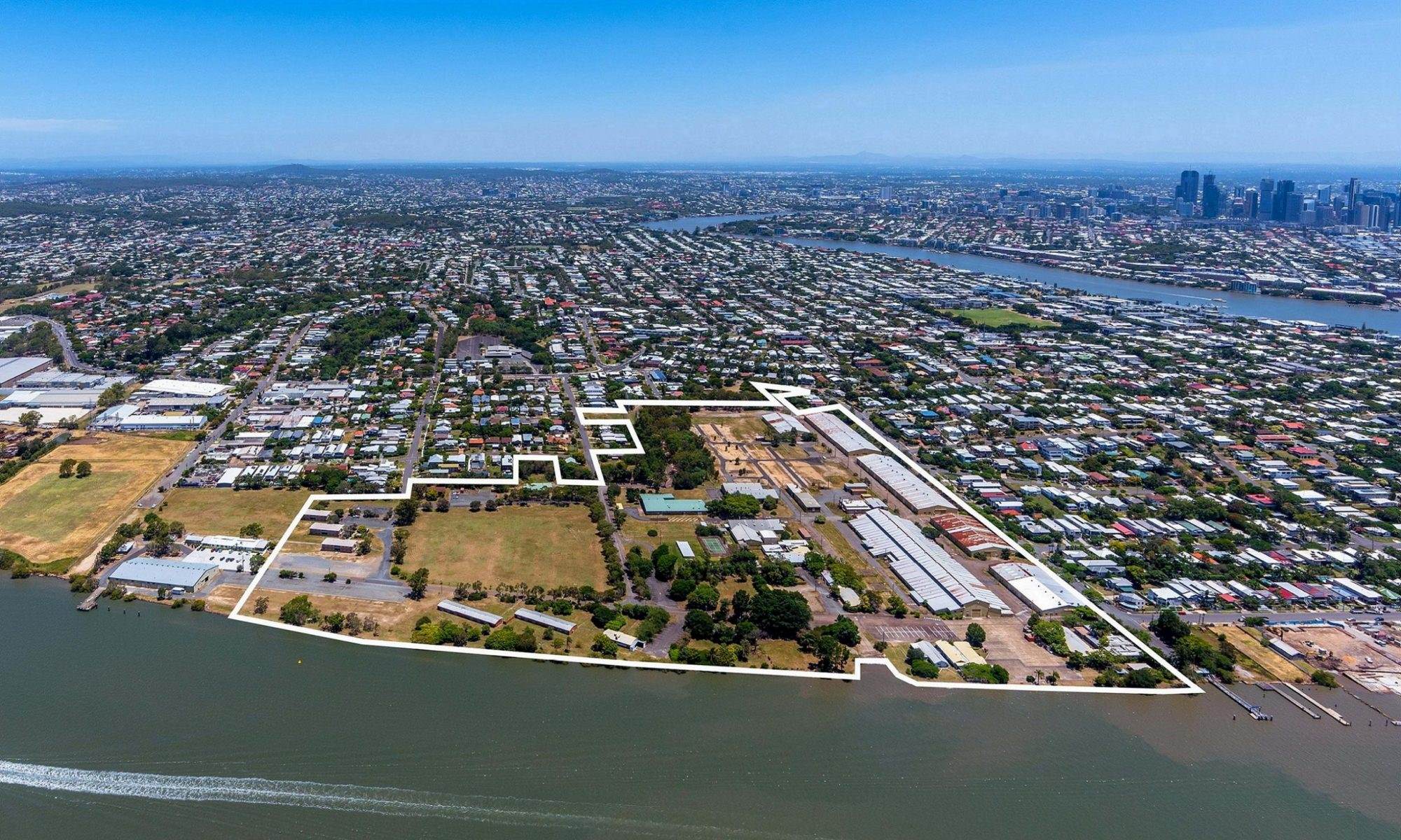 Bulimba Barracks Estate - Bulimba Aerial