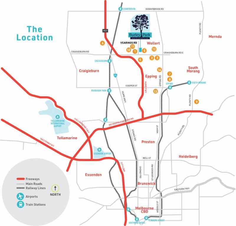 Burley Park Wollert Location map