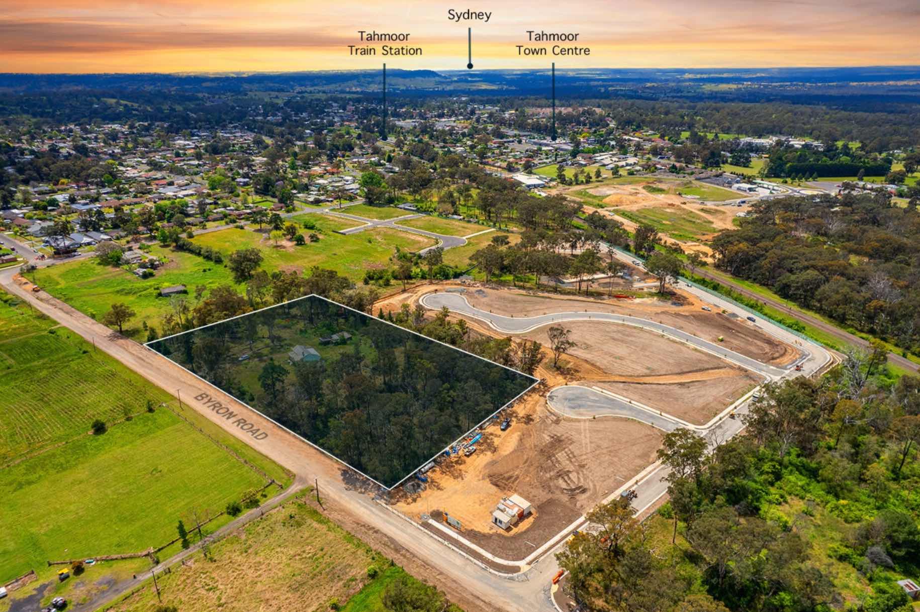 Byron Park Estate - Tahmoor Aerial