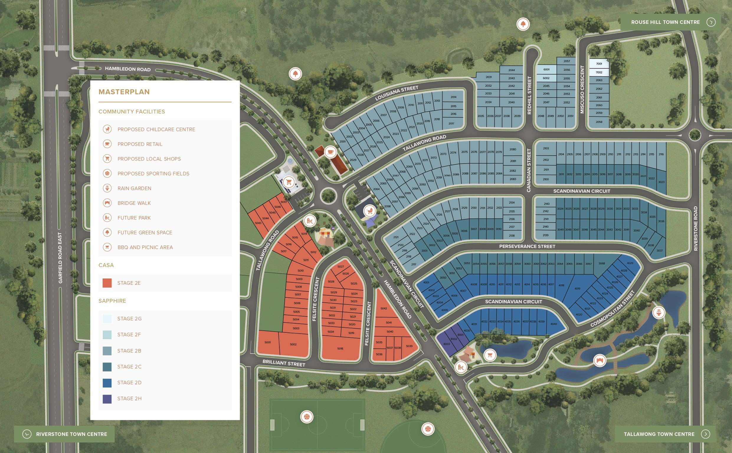 CASA at Sapphire Estate - Rouse Hi Masterplan