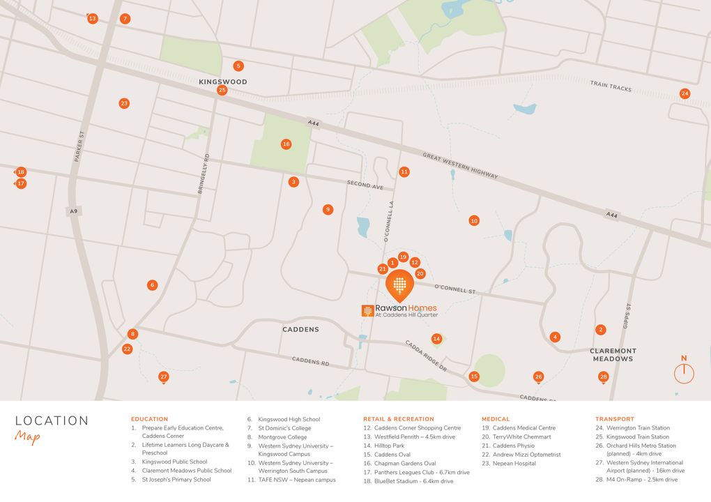 Caddens Hill Quarter Estate - Caddens Location Map