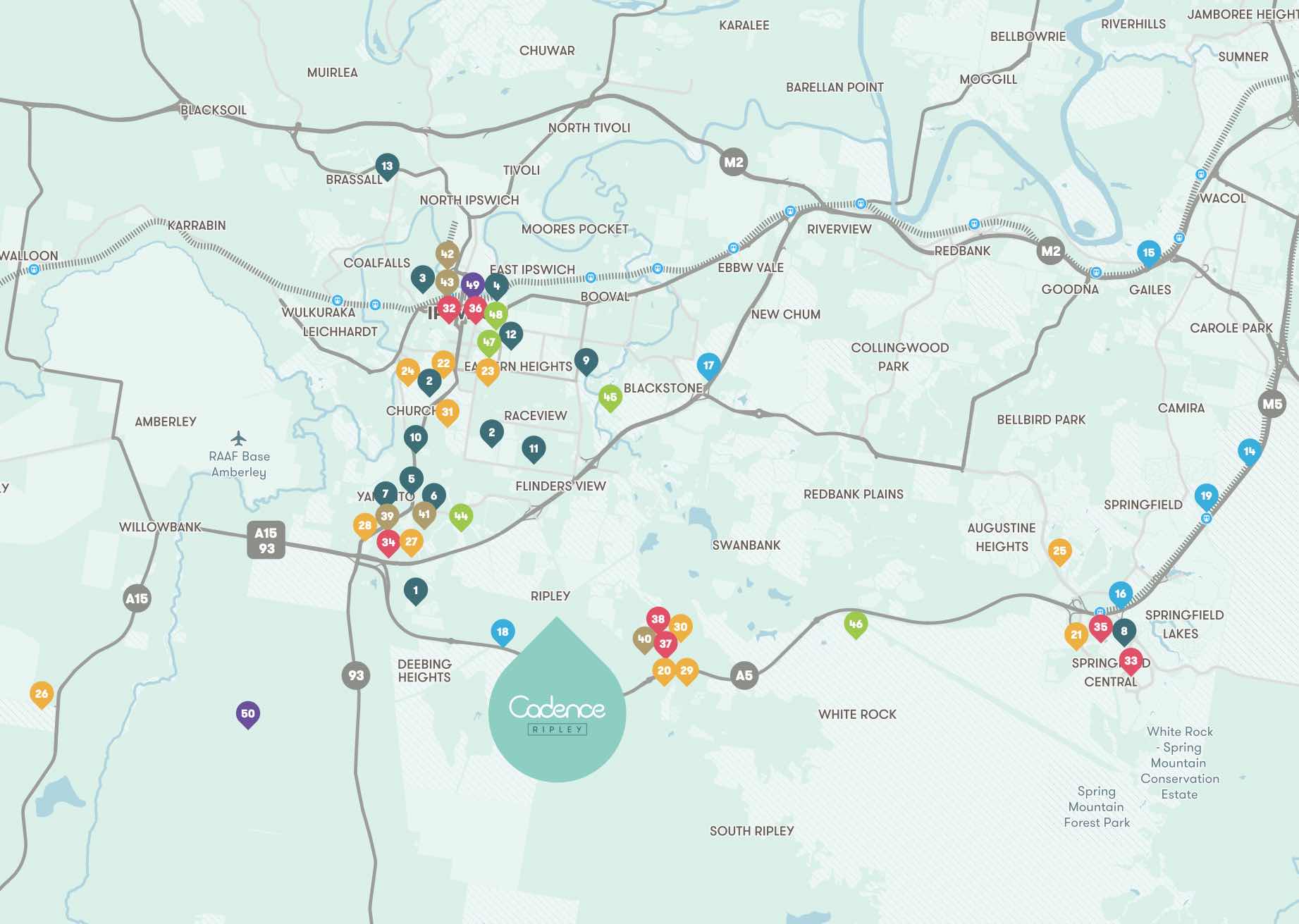 Cadence Estate - Ripley Location m Location Map