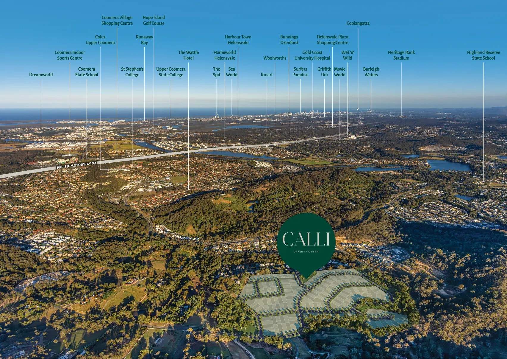 Calli Estate - Upper Coomera Aerial