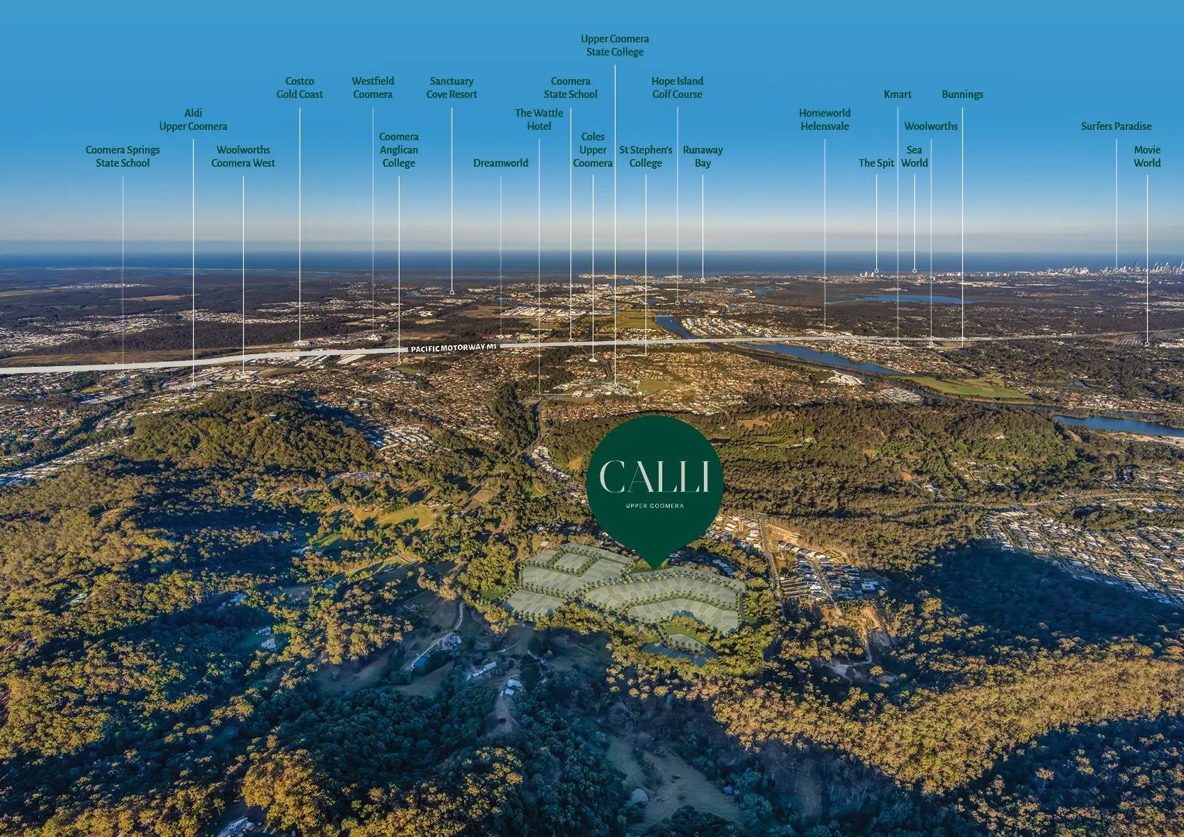 Calli Estate - Upper Coomera Aerial