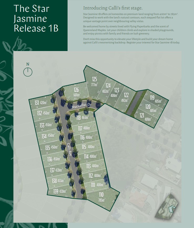 Calli Estate - Upper Coom Release Map