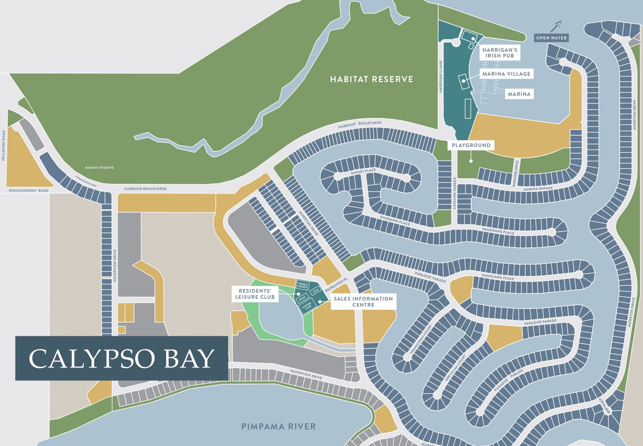 Calypso Bay Estate - Jacobs Well Masterplan