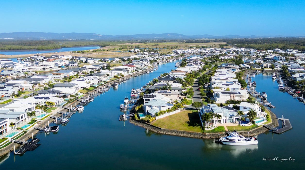 Calypso Bay Estate - Jacobs Well Aerial