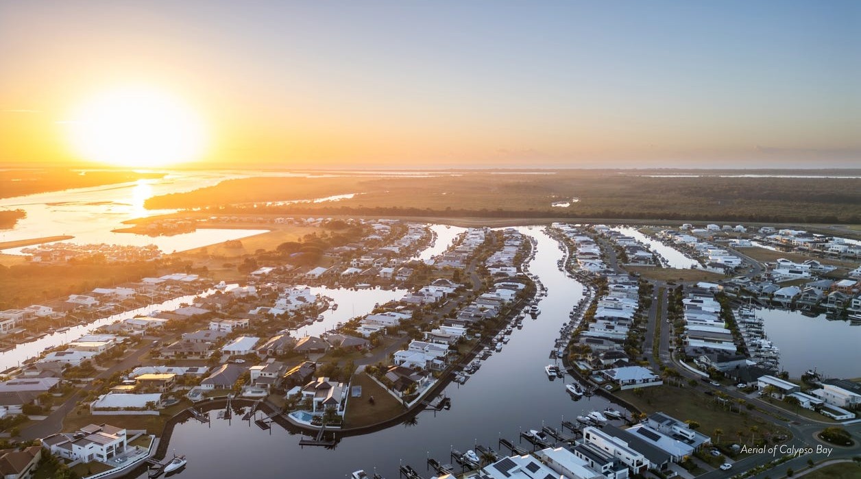 Calypso Bay Estate - Jacobs Well Aerial