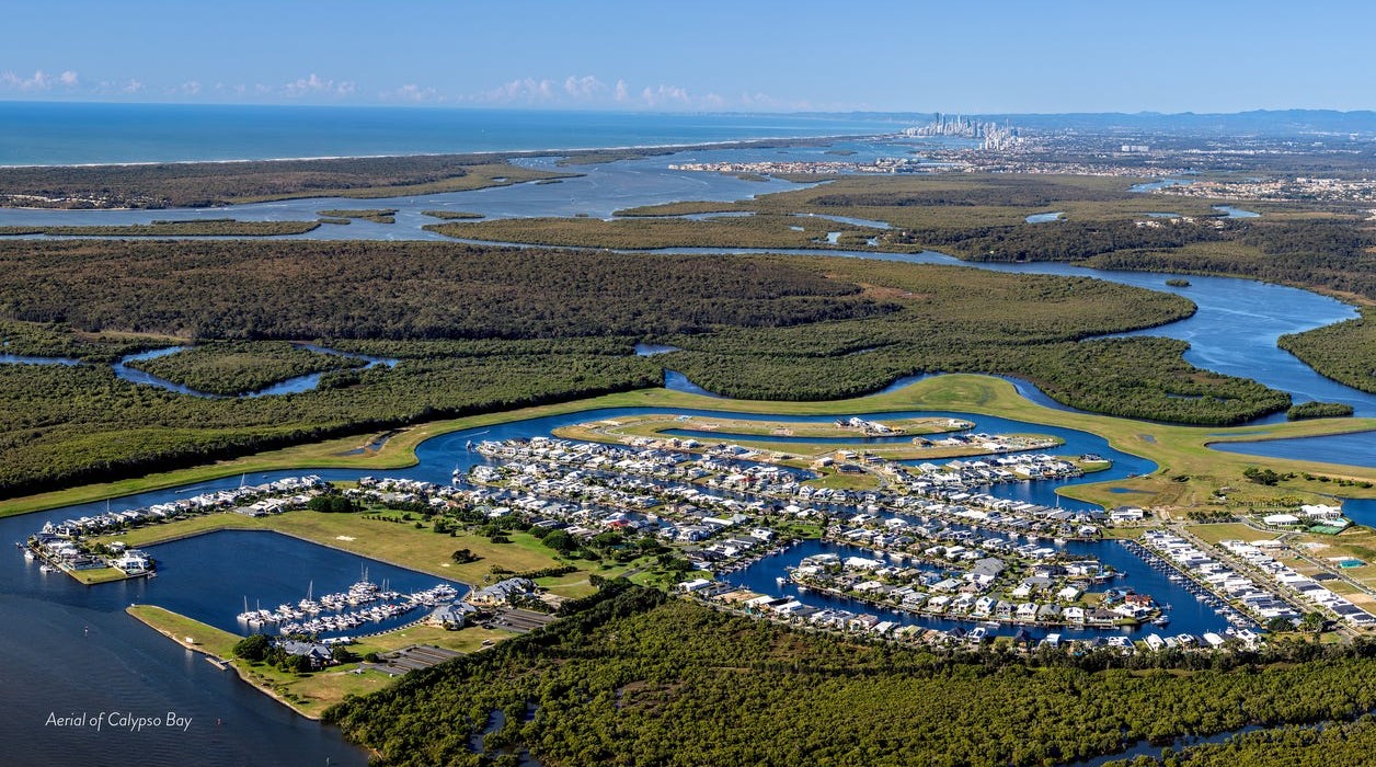 Calypso Bay Estate - Jacobs Well Aerial