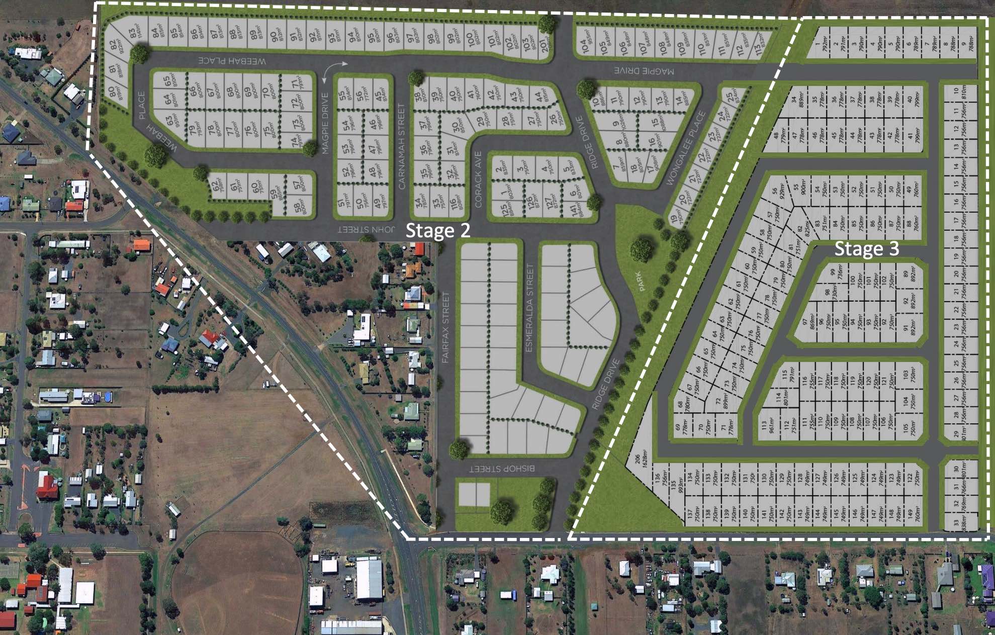 Cambooya Ridge Estate - Cambooya Masterplan 1