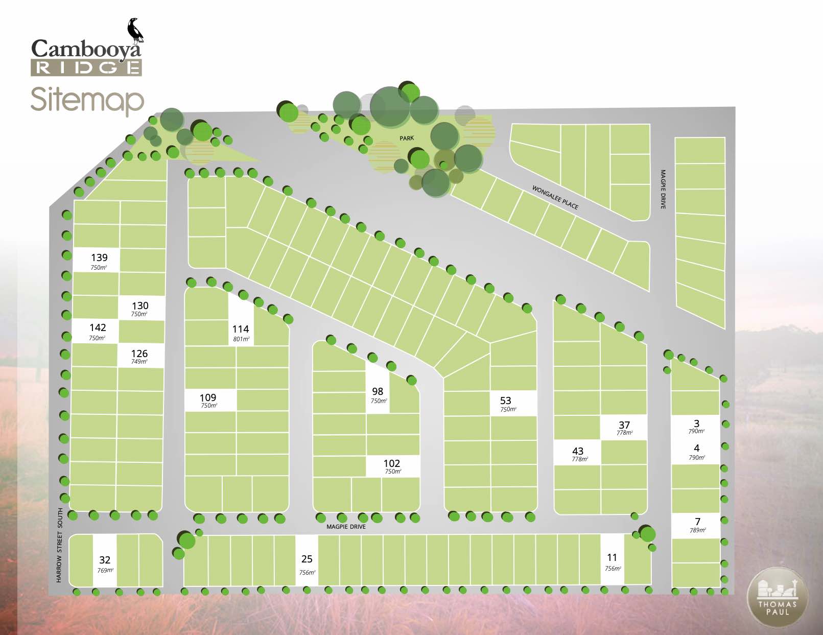 Cambooya Ridge Estate - Cambooya Masterplan 2