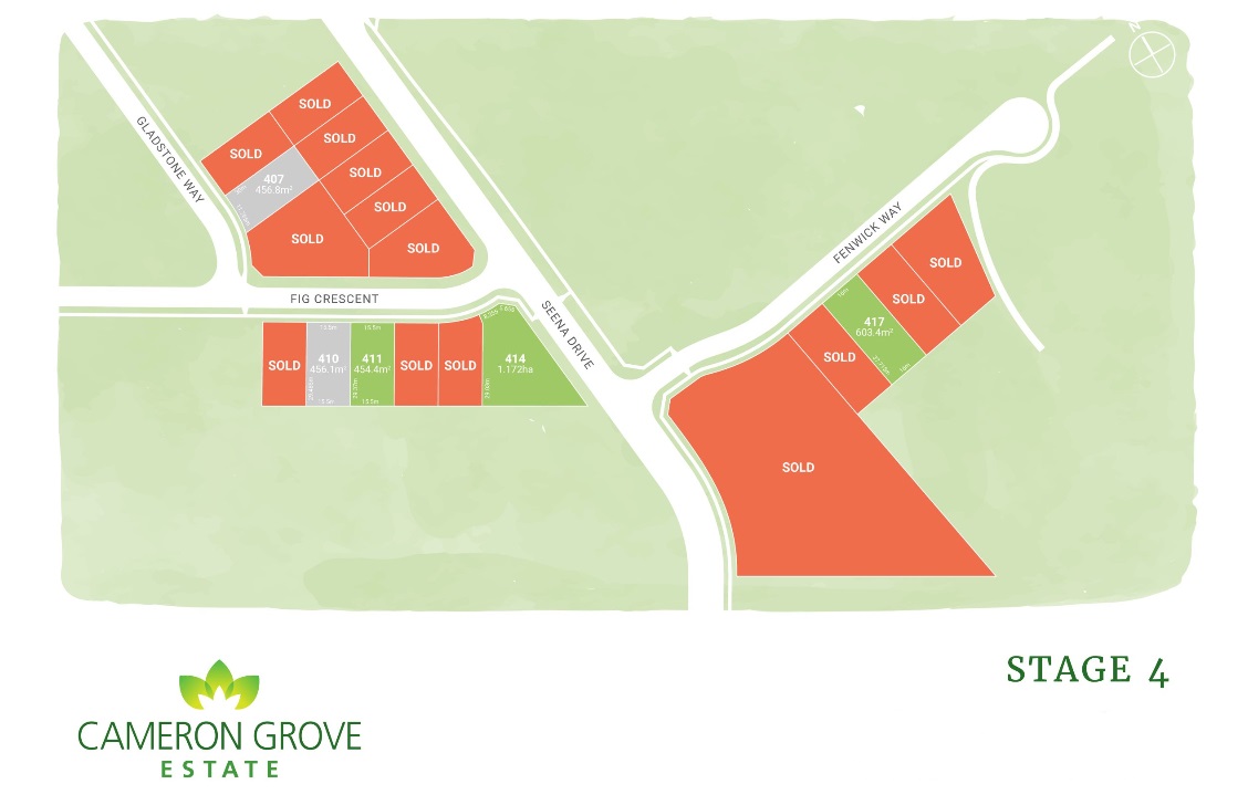 Cameron Grove Estate - Cameron Park Release Map