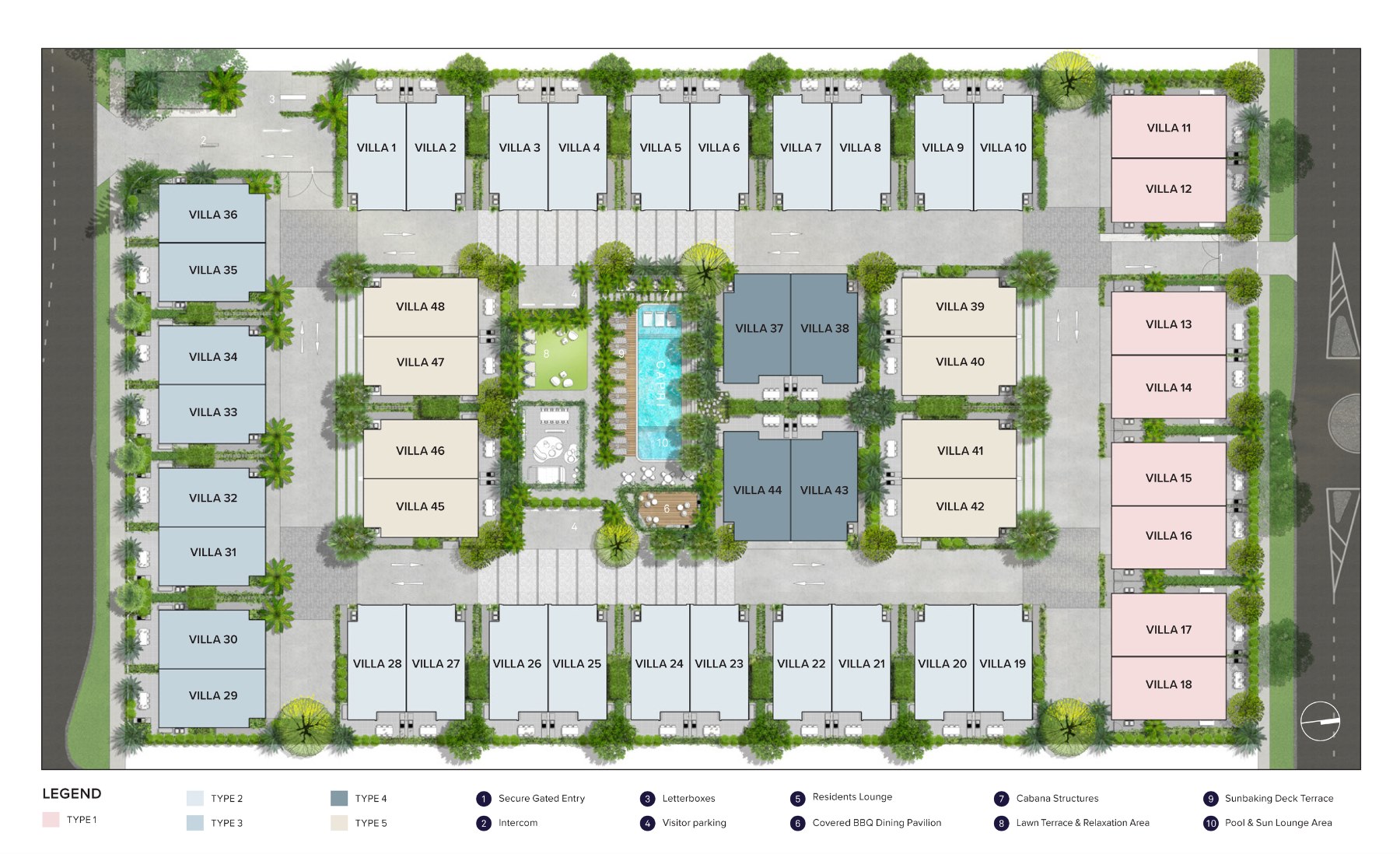 Capri Villas - Surfers Paradi Masterplan