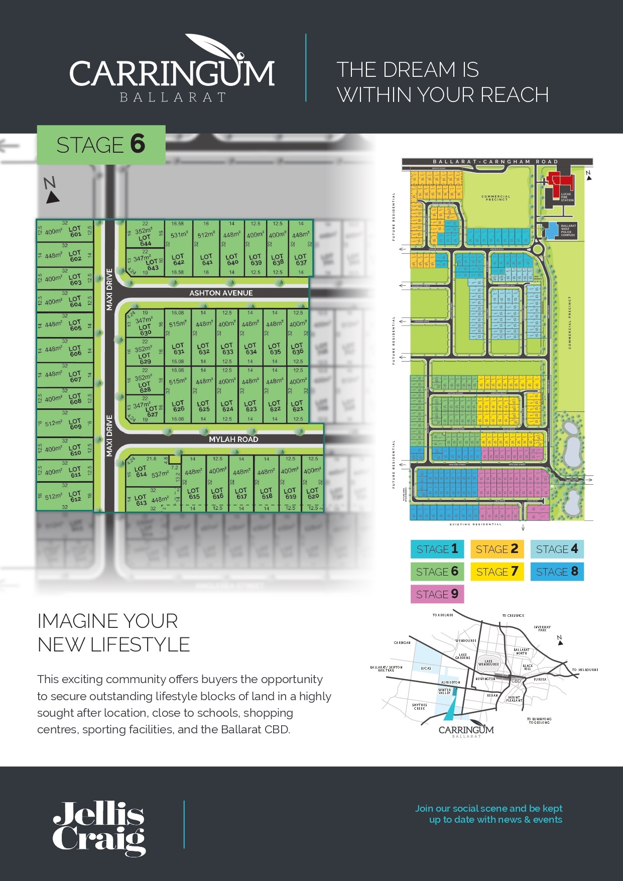 Carringum Ballarat Estate - Winter Valley Release Map