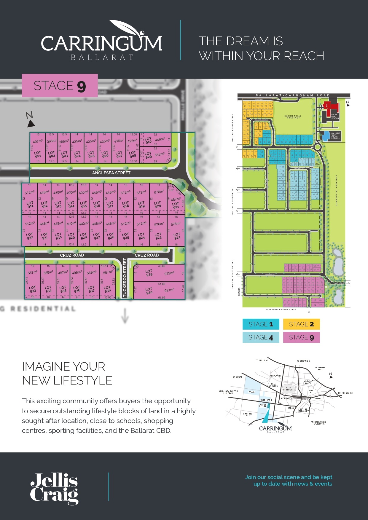 Carringum Ballarat Estate - Winter Valley Release Map