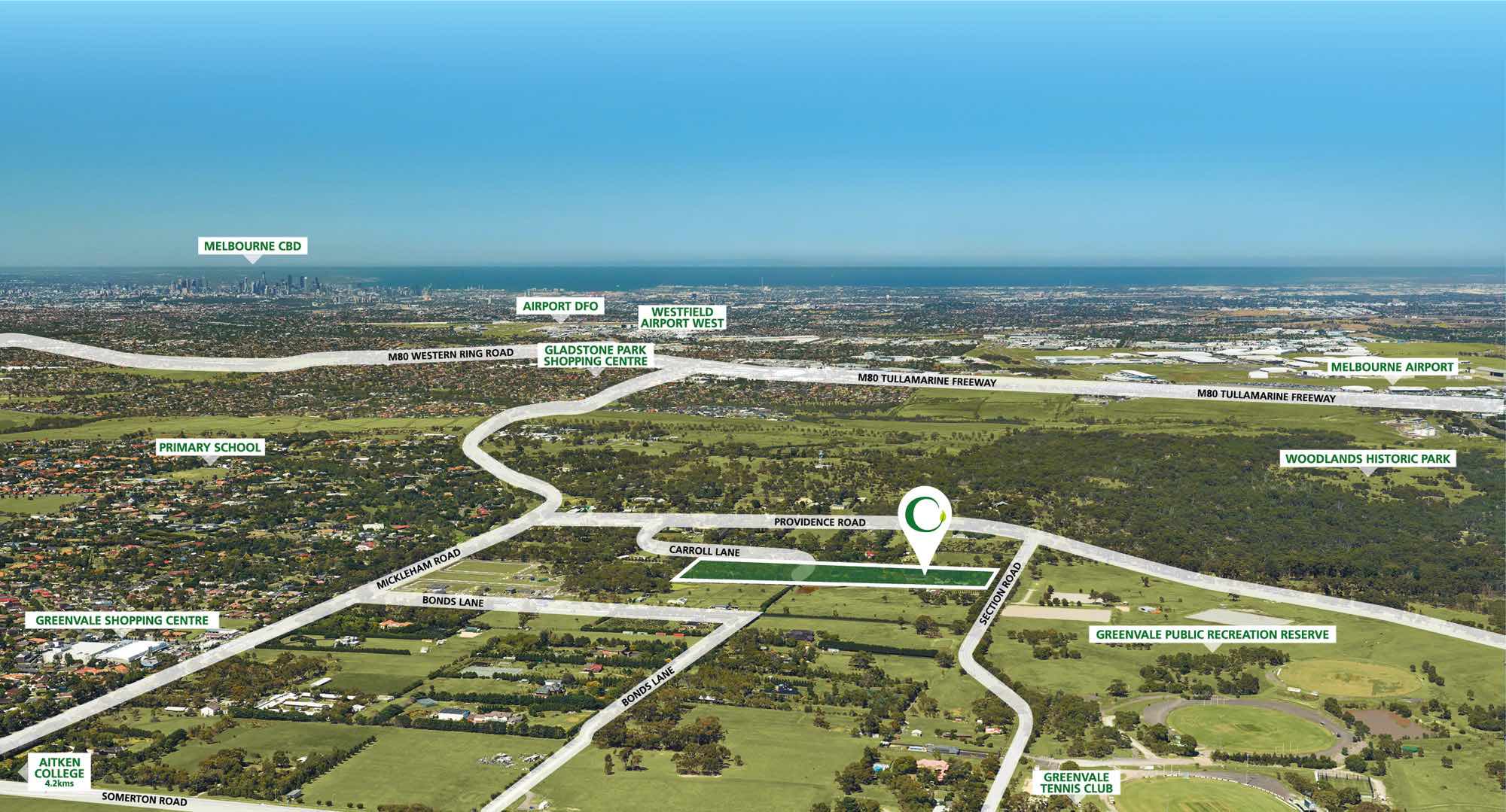 Carroll Lane Estate aerial