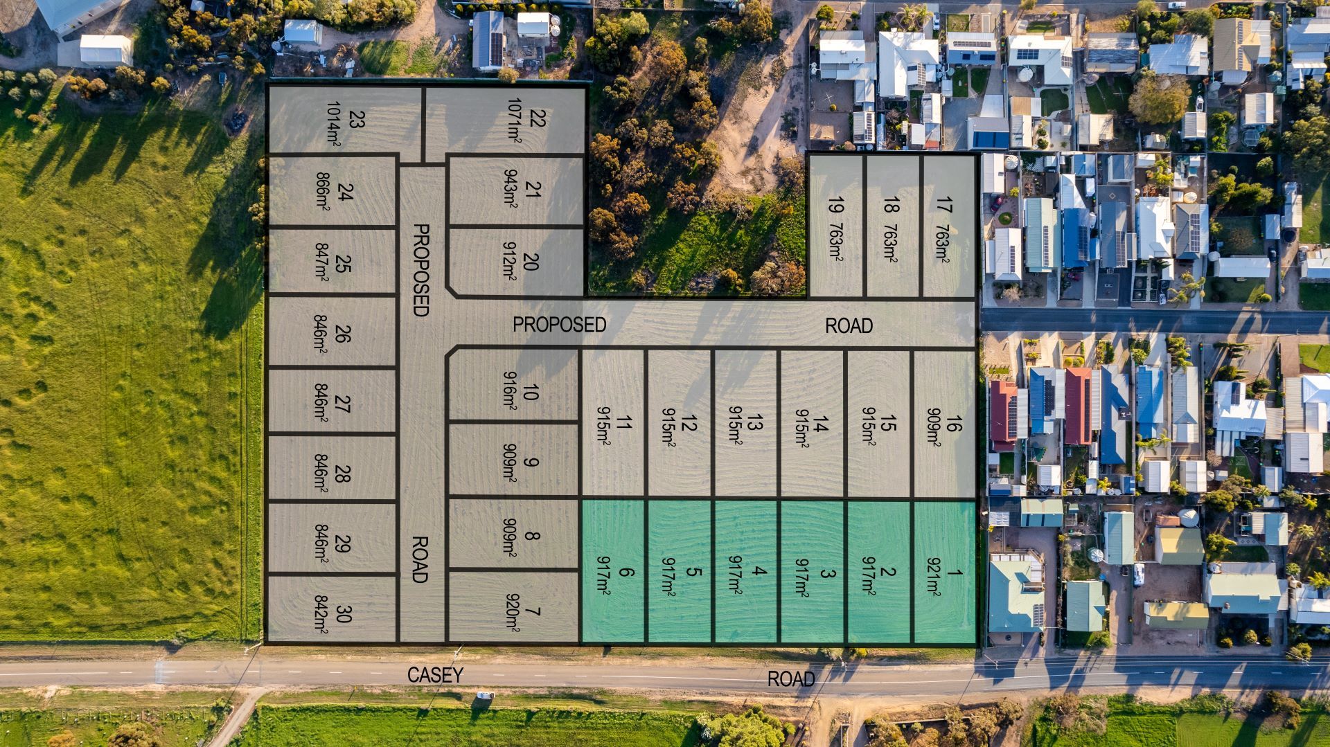 Casey Road & Barnes Road - Port Broughton Aerial