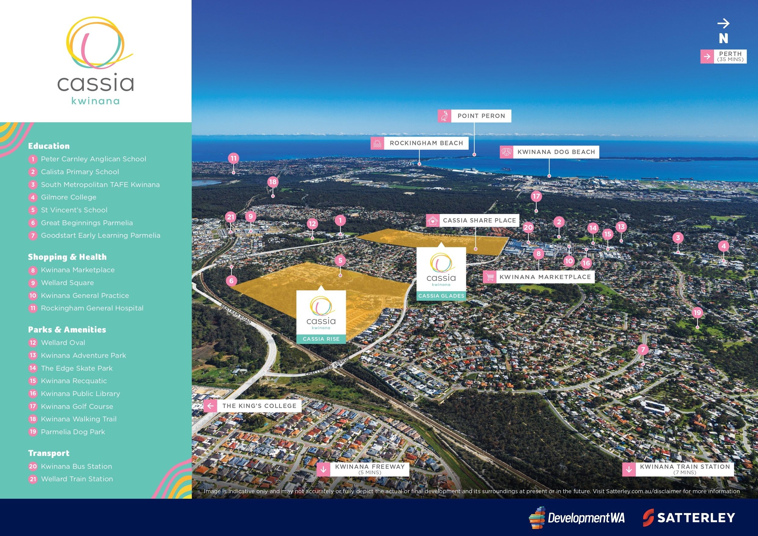 Cassia Estate - Kwinana Town Centre Location Map