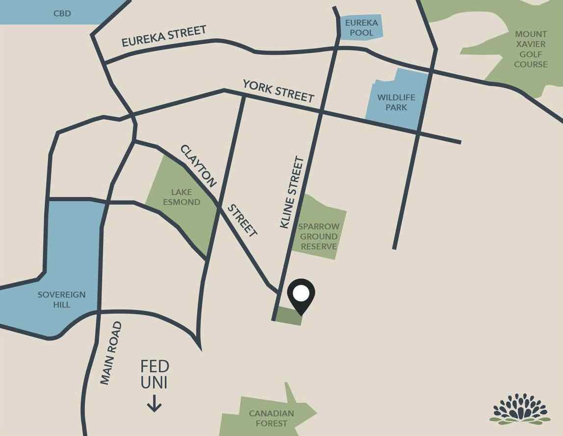 Cassinia Court Estate - Canadian Location map