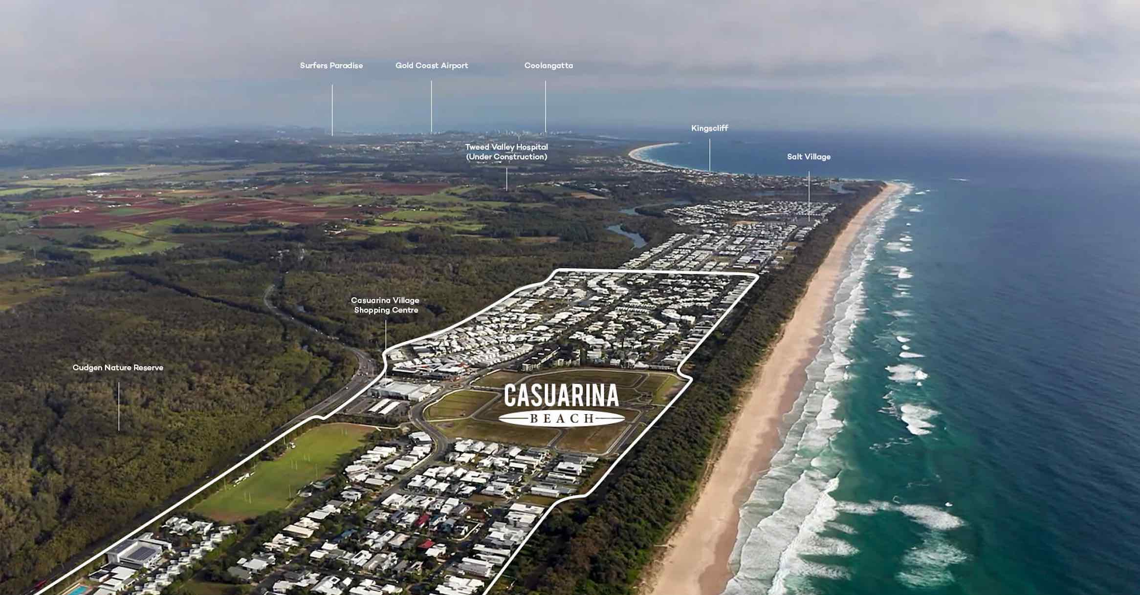 Casuarina Beach Estate - Casuarina Aerial