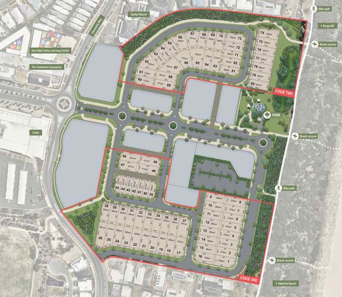 Casuarina Beach Estate - Casuarina Masterplan