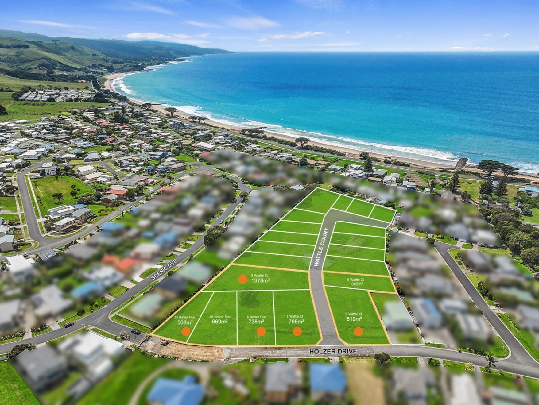 Cawood Estate - Apollo Bay Aerial