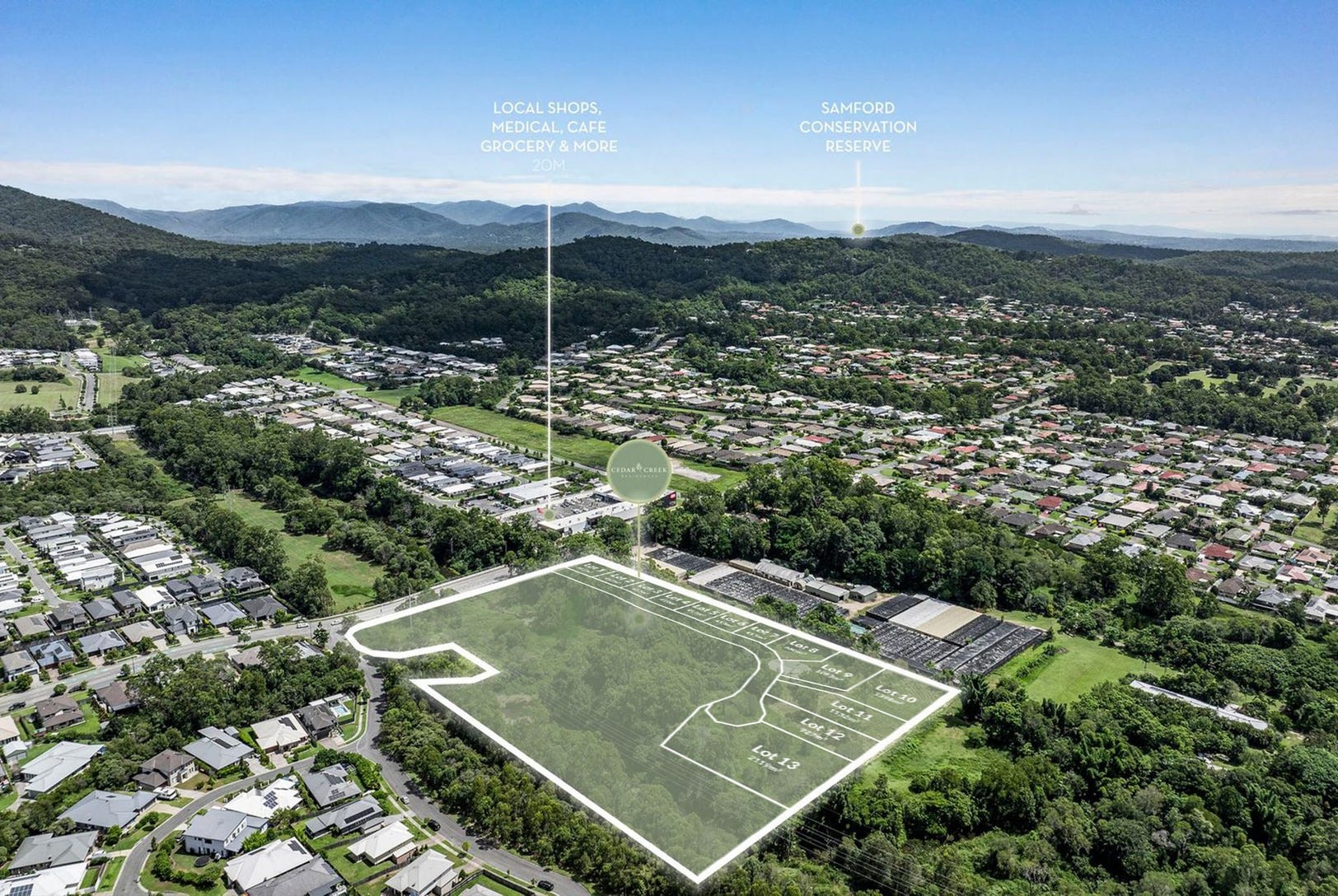 Cedar Creek Residences - Upper Kedron Aerial