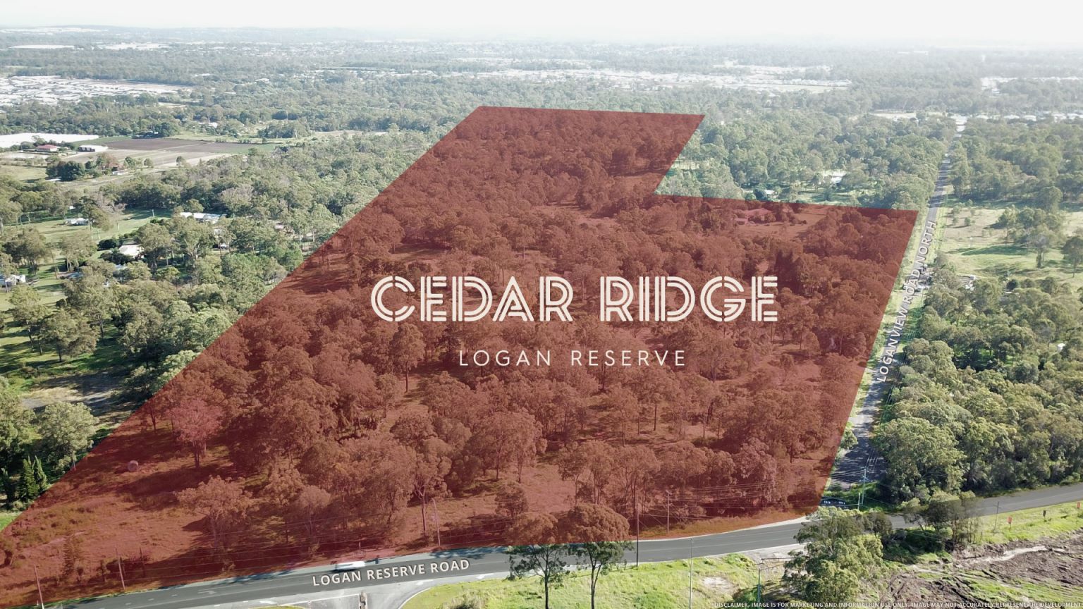 Cedar Ridge Estate - Logan Reserve Aerial