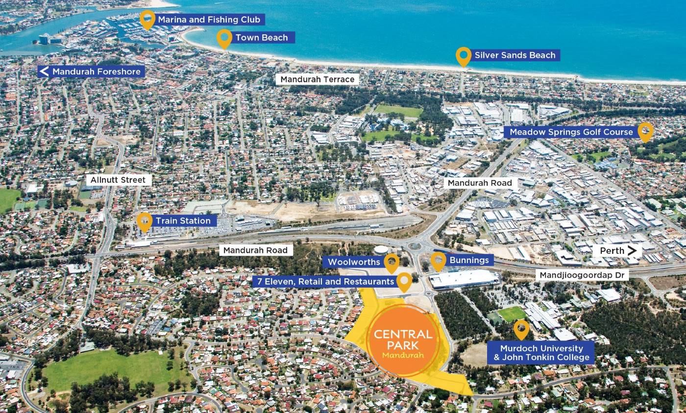 Central Park Estate - Greenfields Aerial