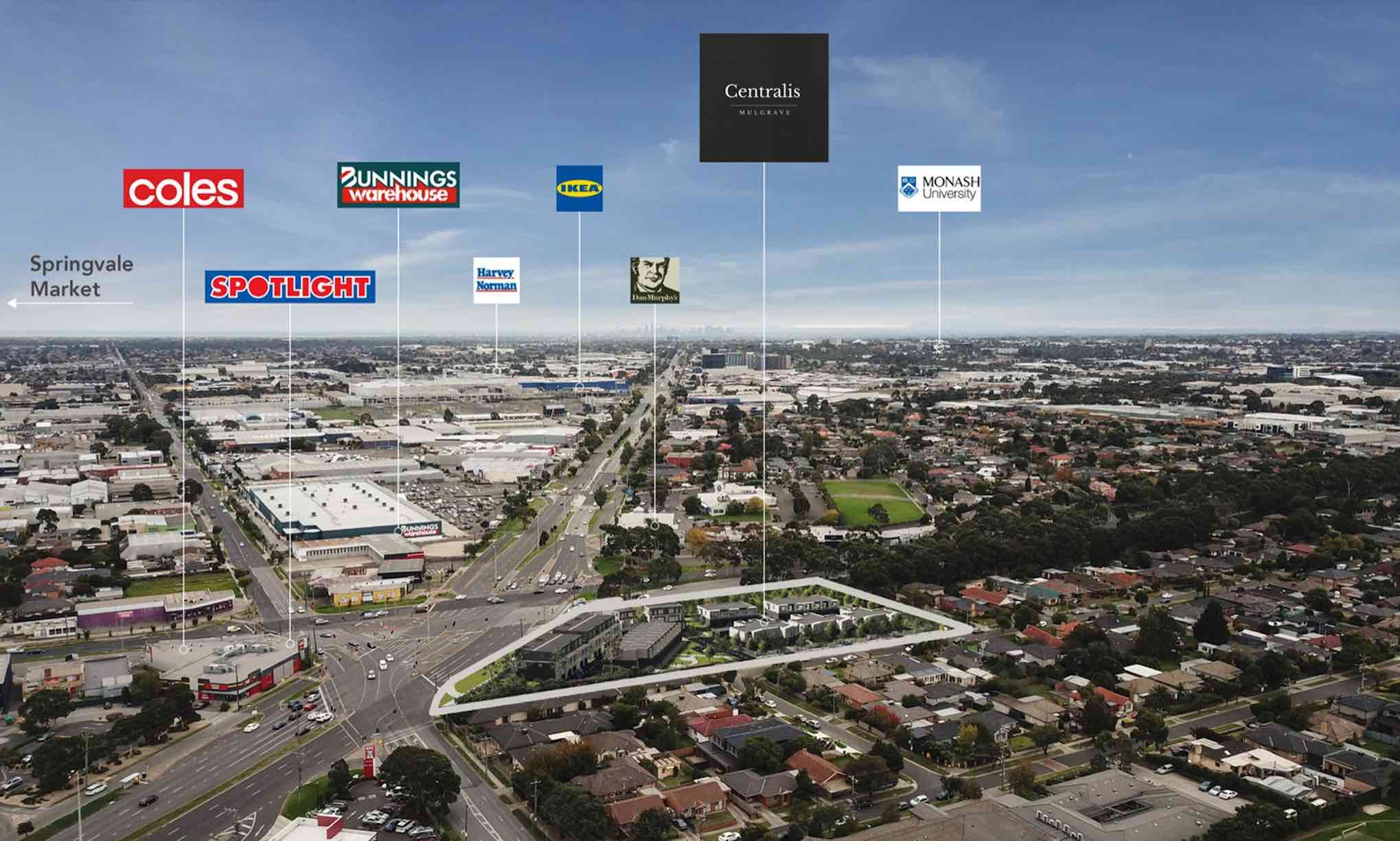 Centralis Estate - Mulgrave Aerial