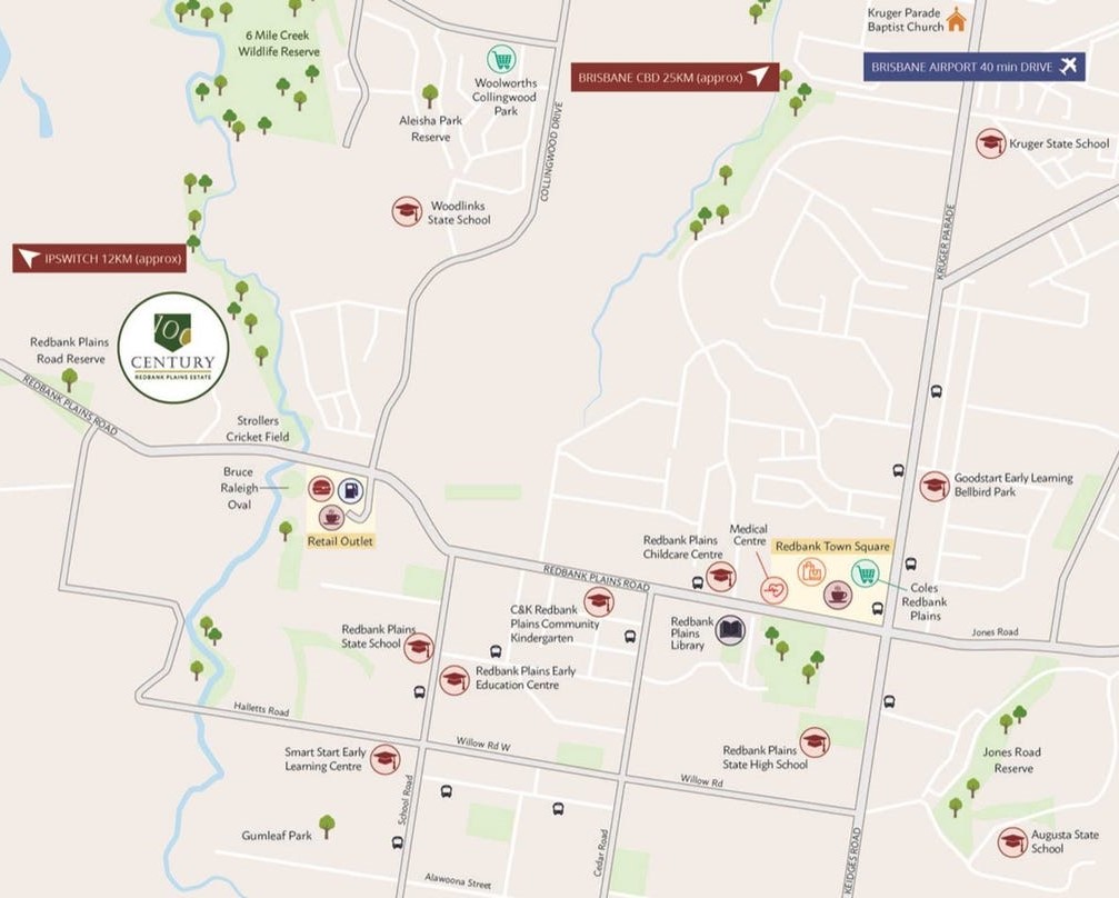 Century Estate - Redbank Plains Location Map
