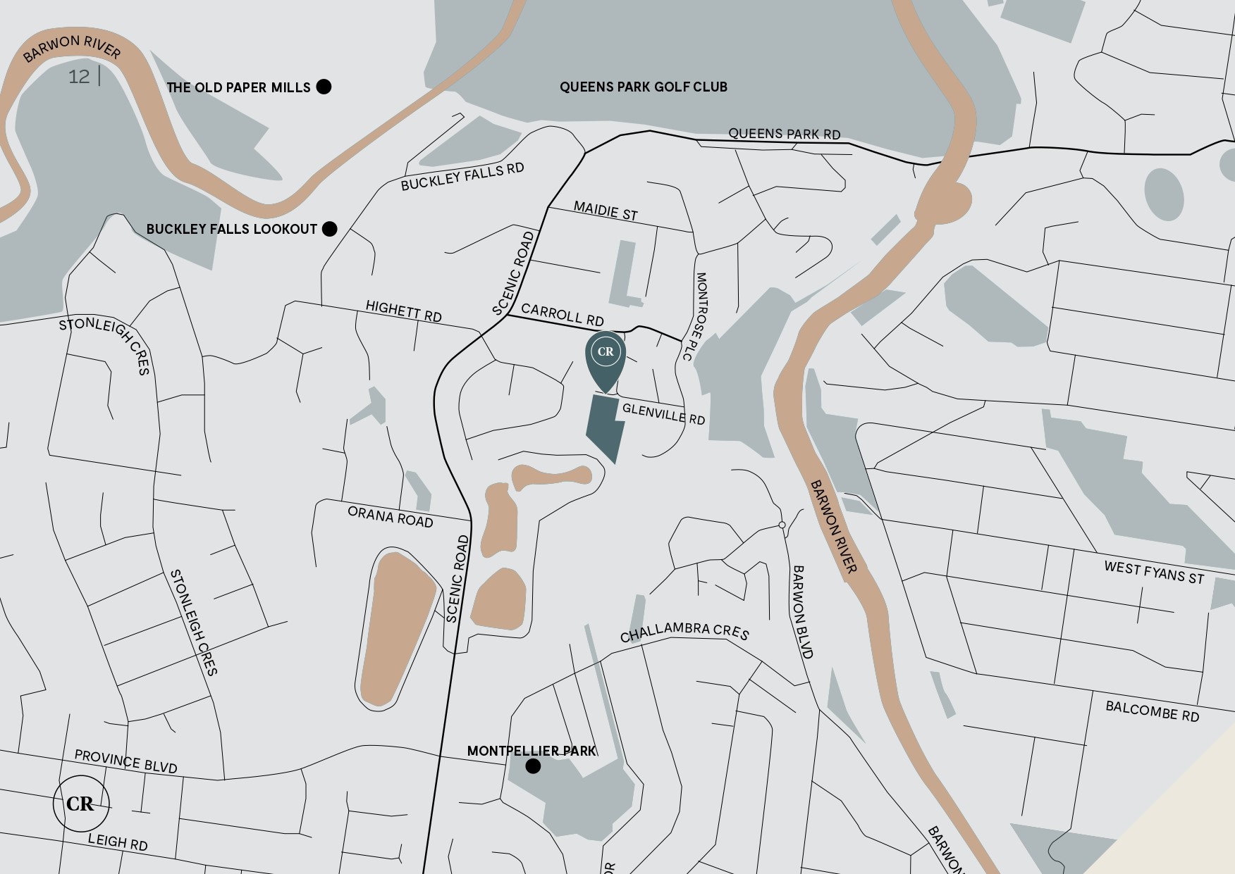 Charlotte Rise Estate - Highton Location Map