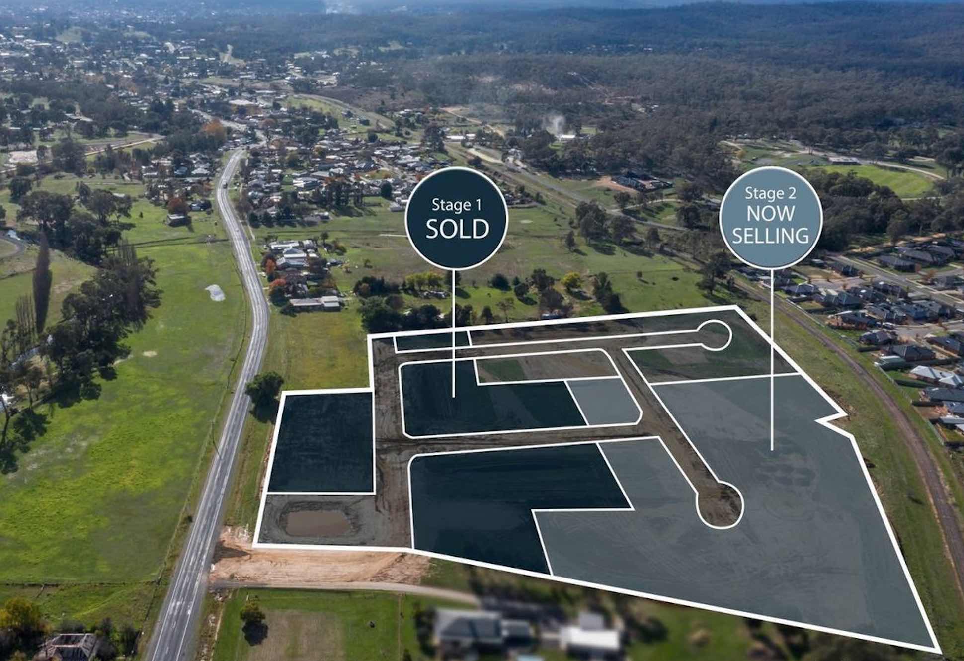 Cherry Blossom Estate - Campbells Creek Aerial