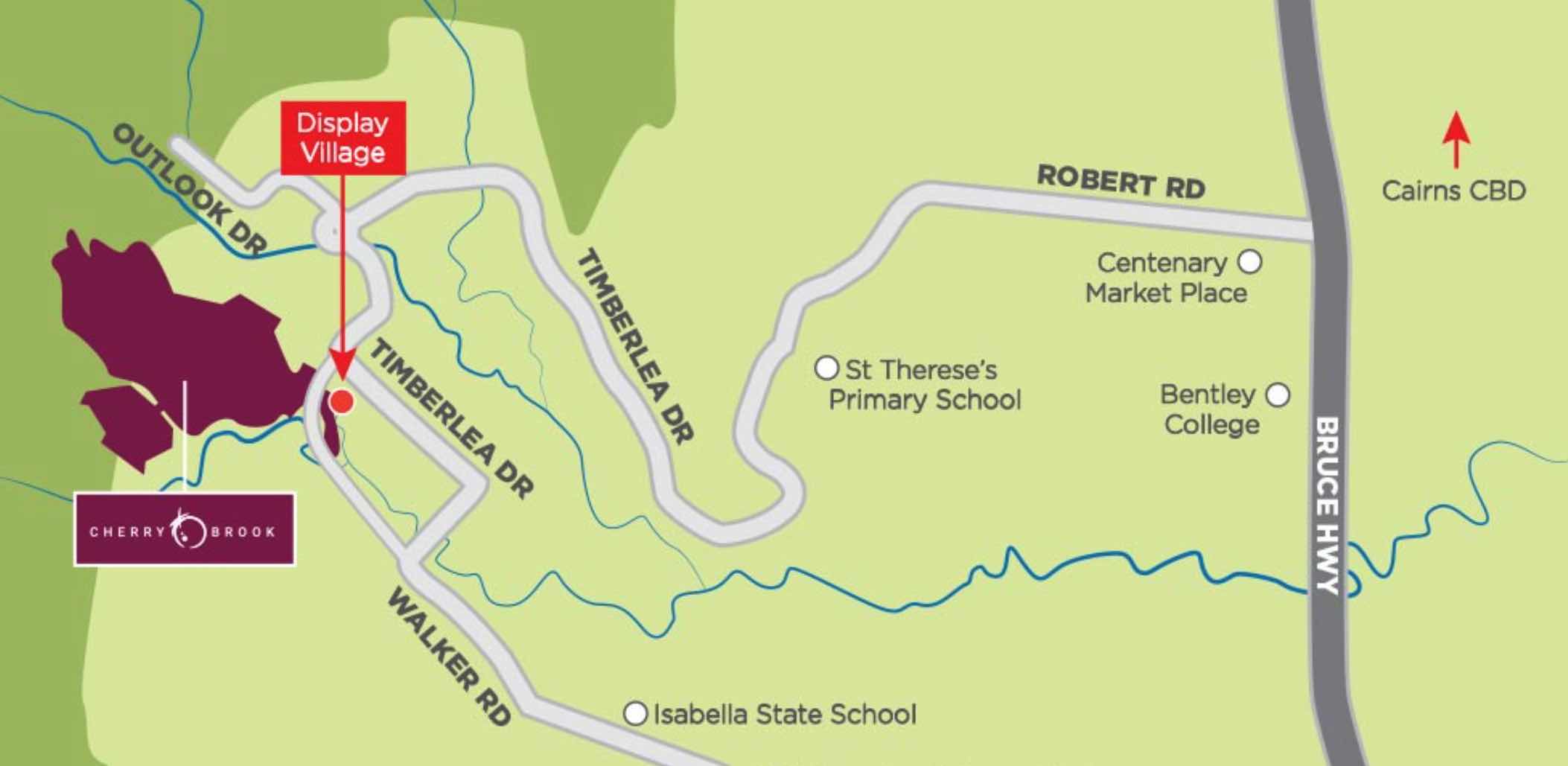 Cherrybrook Estate - Bentley Park Location m Location Map