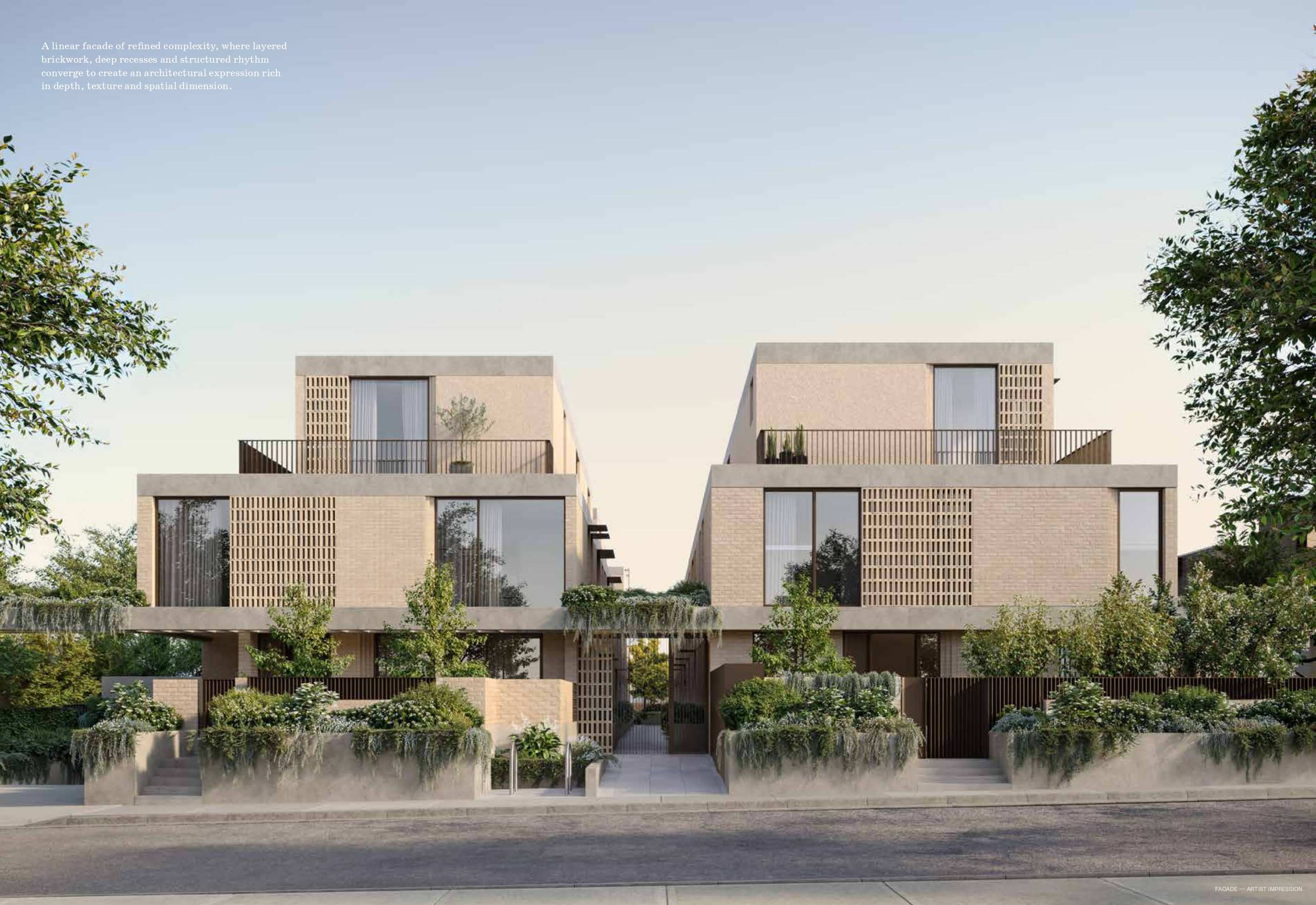 Chomley Terraces - Prahran  Façade